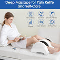 Electric Foot Massager - Deep Tissue Kneading Massage Machine for Increacing Blood Circulation, Lasting Pain Relief, Plantar Fasciitis, Neuropathy - Heated Portable and Remote Control