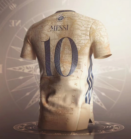 Special jersey with Argentina’s golden map.
