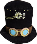 Steampunk Small Dog & Cat Costume Hat and Collar Set - Perfect for Halloween, Christmas Holiday, Parties, Photoshoots, Gifts for Dog & Cat Lovers